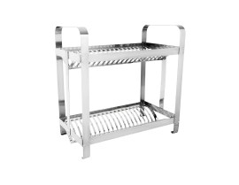 Escorredor Aço Inox Hotel Restaurante Industrial 40 Pratos